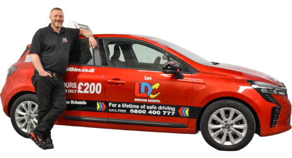 Lee McKenzie's driving school car